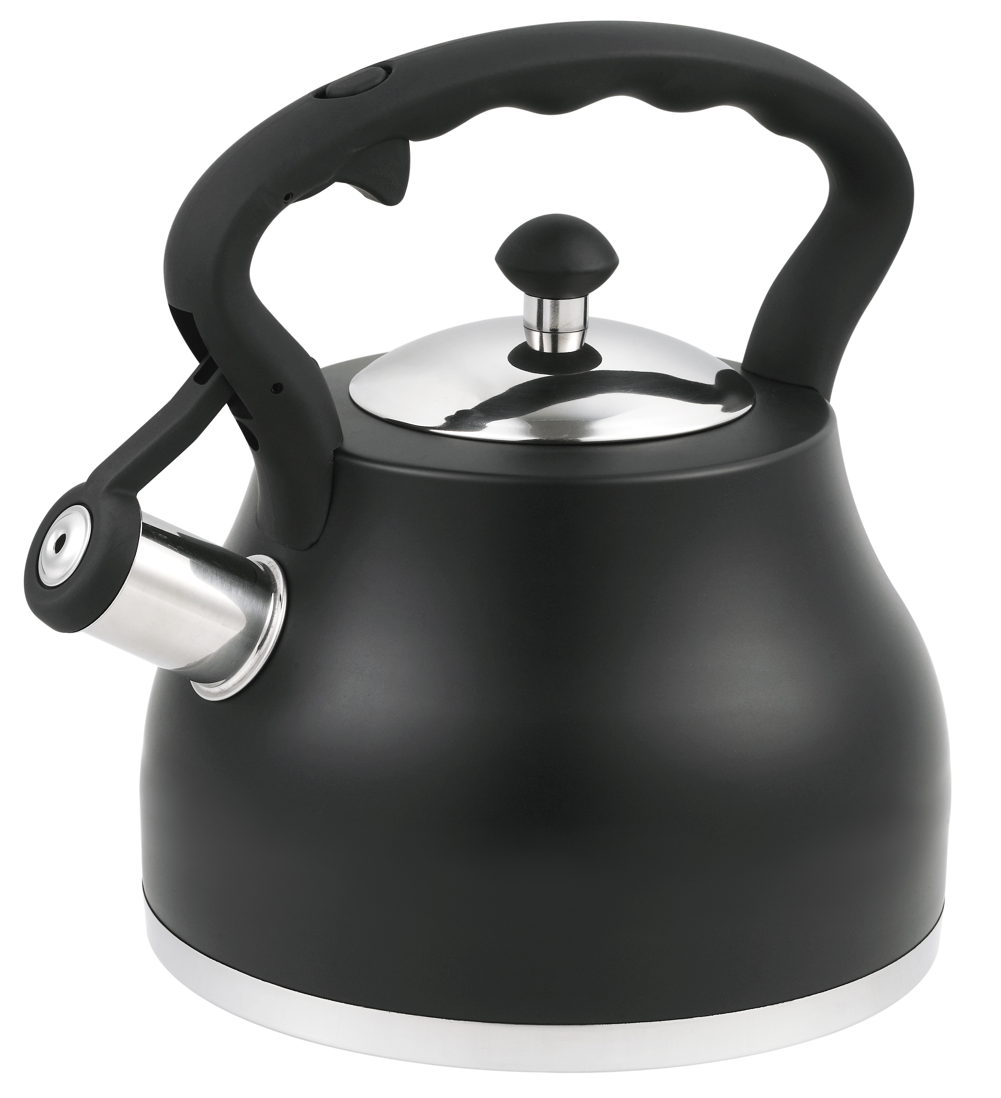 Anti-slip Handle Whistling Kettle for Tea Or Coffee 3L Food Grade Stainless Steel Whistling Kettle with Lid