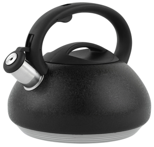 Teapot Stove Teapot 3 Liters Stainless Steel Kettle with Whistle for Quick Boiling Kettle Body with Black Cracked Spray Paint