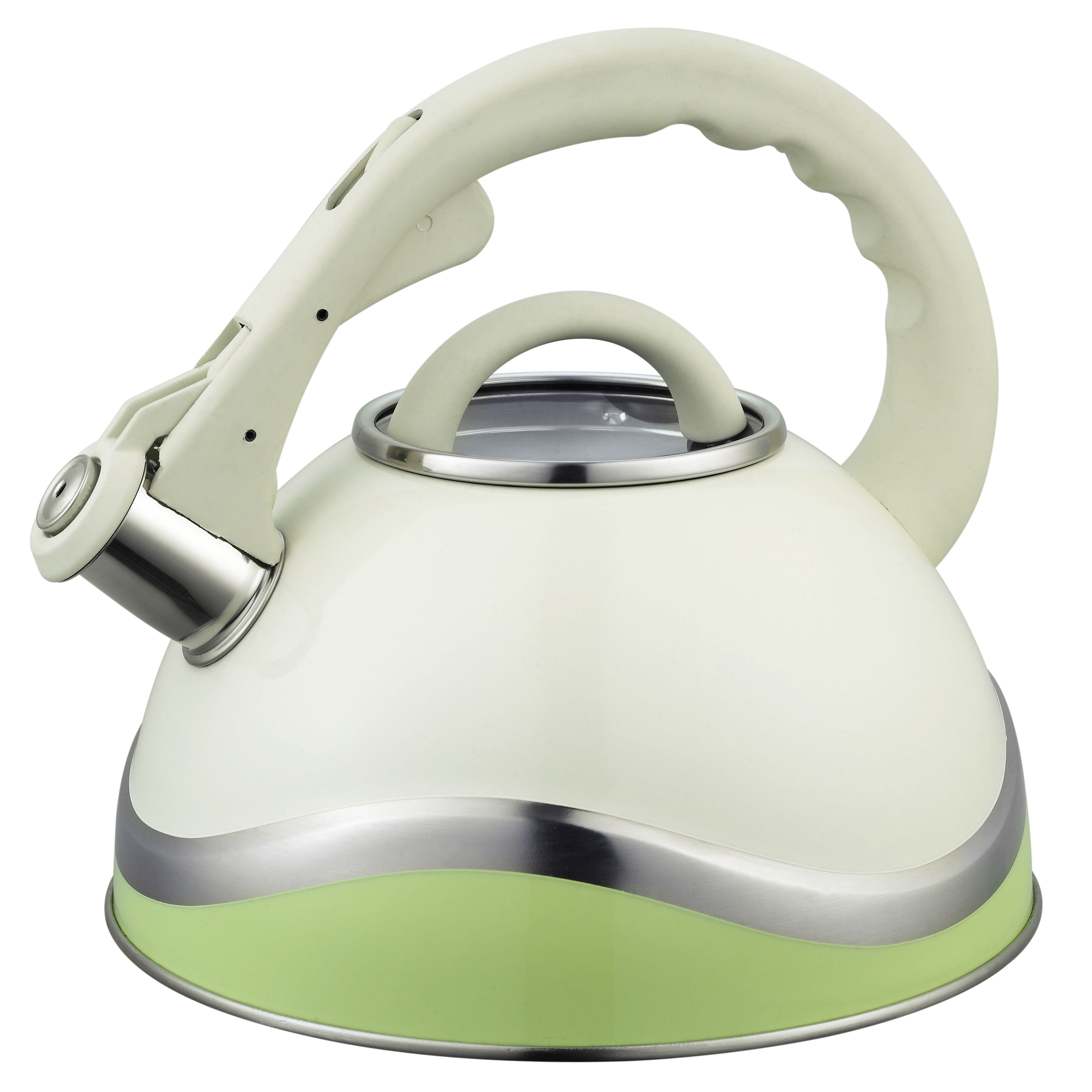 Coating Whistling Tea Kettle For Stovetop Quart Stainless Steel Teapot Loud Whistle